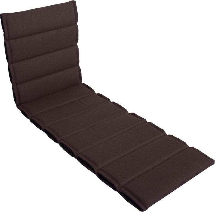 LILENO HOME Sonnenliege Auflage als [1er Set - Rollliege] in Braun - Gartenliegen Auflage perfekt fü