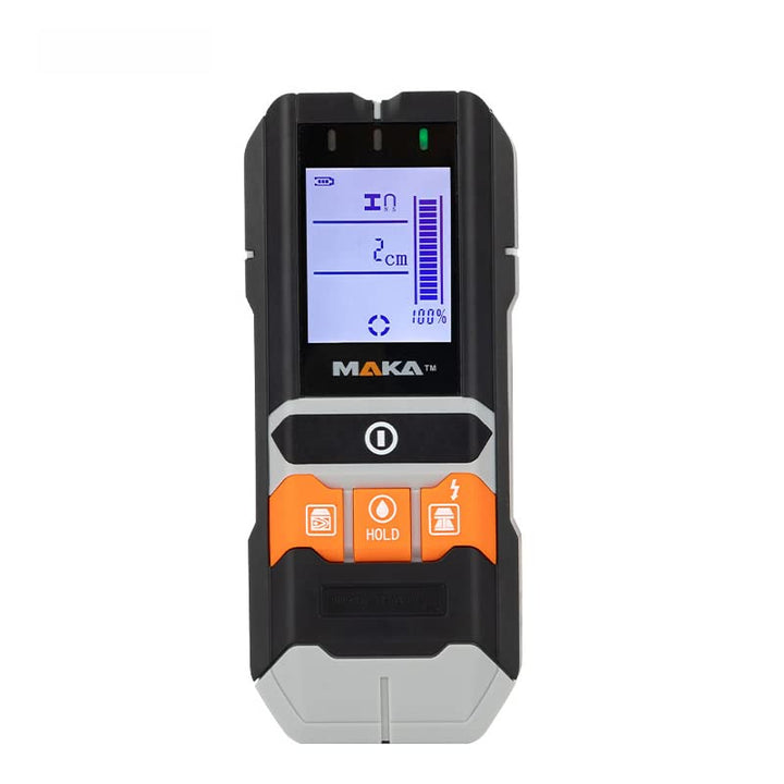 MAKA 5-in-1 Leitungsdetektor und Feuchtigkeitsmesser - Multifunktionaler Wandscanner-Detektor für Ho