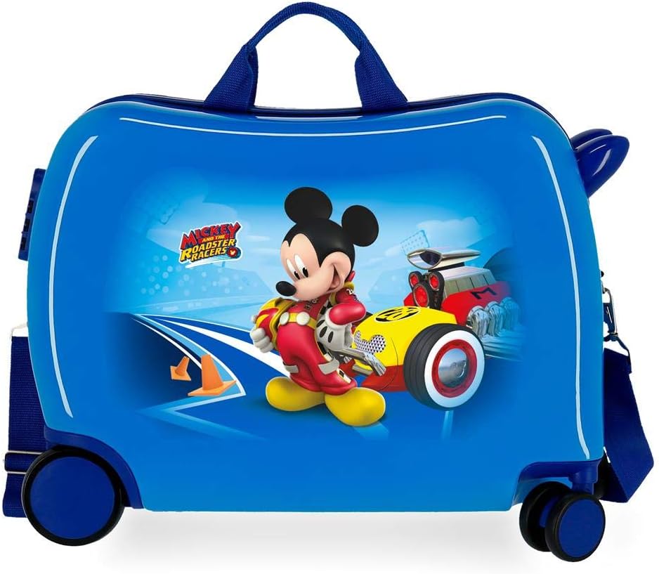 Disney Lets Roll Mickey Kinderrucksack, (Blau) - 4569862, 50x39x20 cm kinderkoffer, kinderkoffer