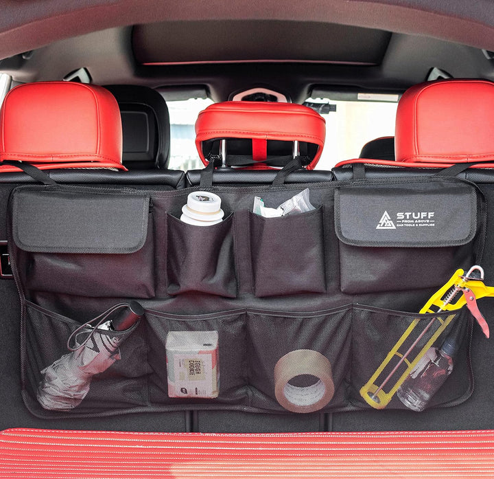 Auto Organizer für den Kofferraum - Perfekter Halt durch starken Klett an Rückseite - [84x46cm] - Ko