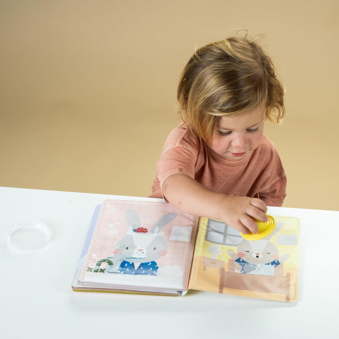 Taf Toys 13465 - Magisches Wasserbuch für Kinder – Mit Wasserstempel, Wird lebendig beim Befeuchten