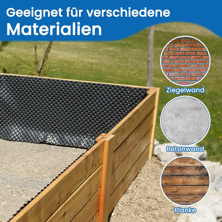 Enhon 200 Stück Dichtnägel für Noppenbahn, 3,5x25mm Montagenägel, Montageknöpfe mit Nagel für Noppen