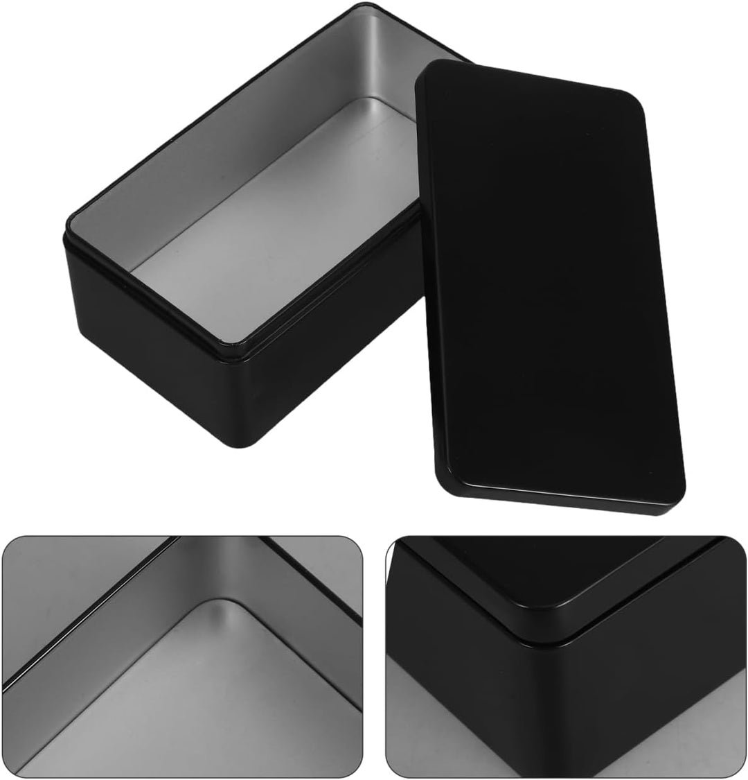 PRETYZOOM Weissblech-Aufbewahrungsboxen 2 Stück 7.09X3.86X2.56In Metall Aufbewahrungsbox Mit Dichtem