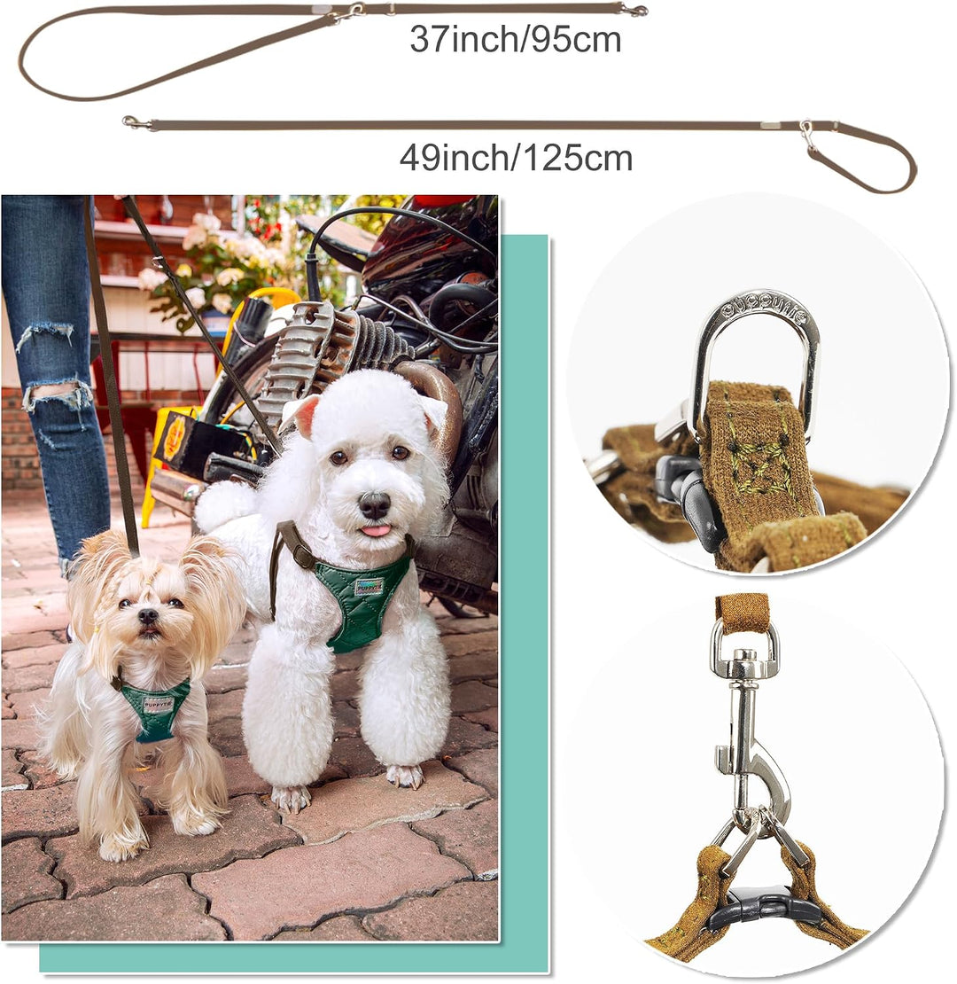 Kein Ziehen, kleines Hundegeschirr mit multifunktionaler Hundeleine, leicht, weich, verstellbar, kei