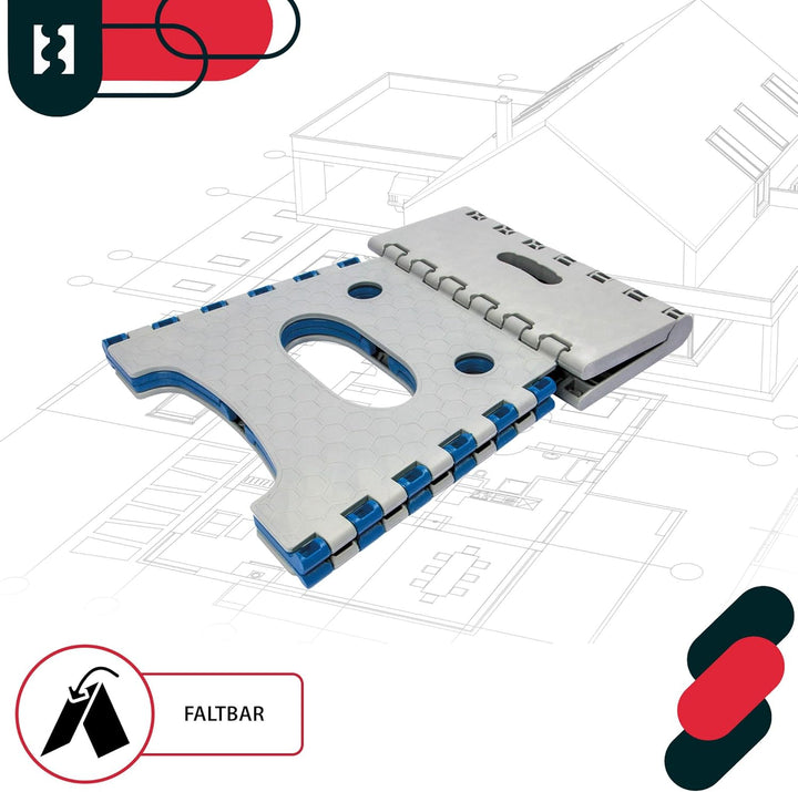 KOTARBAU® Tritthocker klappbar - 27 cm - Klappstuhl - Sitzhocker - Klapphocker - rutschfest & Stands