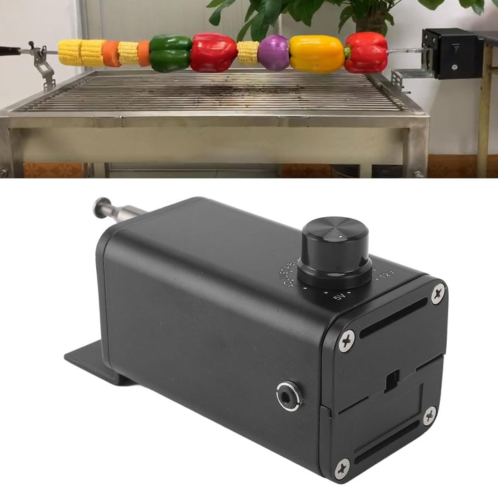 Rotisserie -Motor, Rotisserie Grill Kit Motor mit USB -Kabel -Verstellkabel -Geschwindigkeit Hochtor