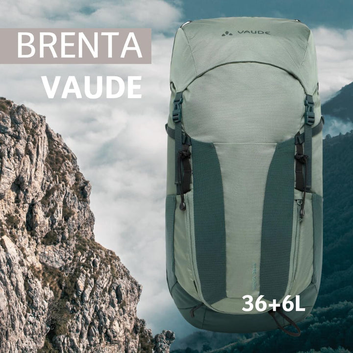 VAUDE Brenta 36+6 – Wanderrucksack fu?r Damen & Herren 42 Liter, Aeroflex 3D Belu?ftung & ErgoShape-