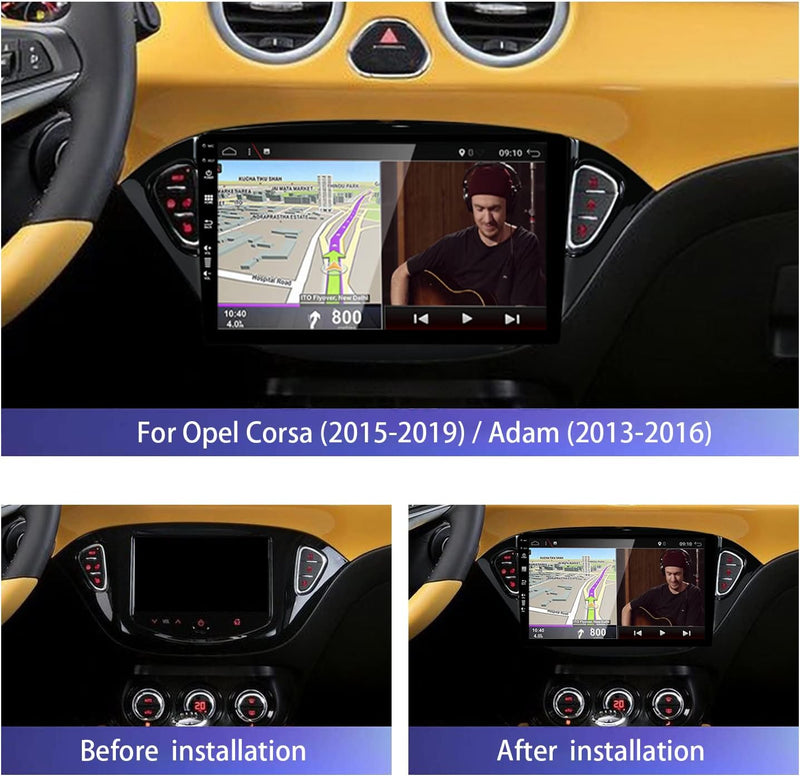 JOYX - 6G+128G - Android 12 IPS Autoradio Passt für Opel Corsa (2015-2019) / Adam (2013-2016) - Kabe