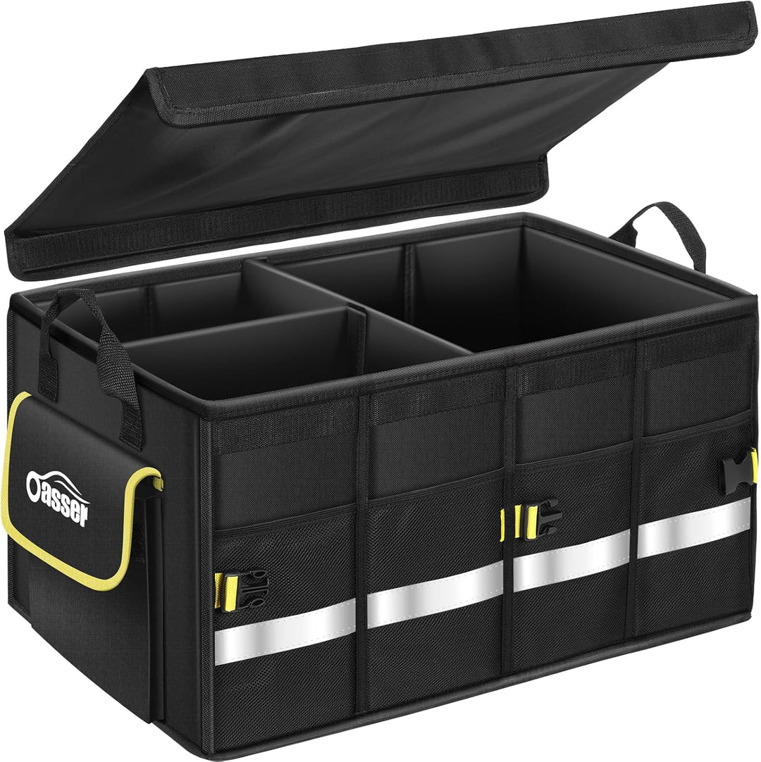 Oasser Kofferraumtasche Kofferraum Organizer mit Deckel Autobox Auto Box Tasche Wasserdicht Rutschfe