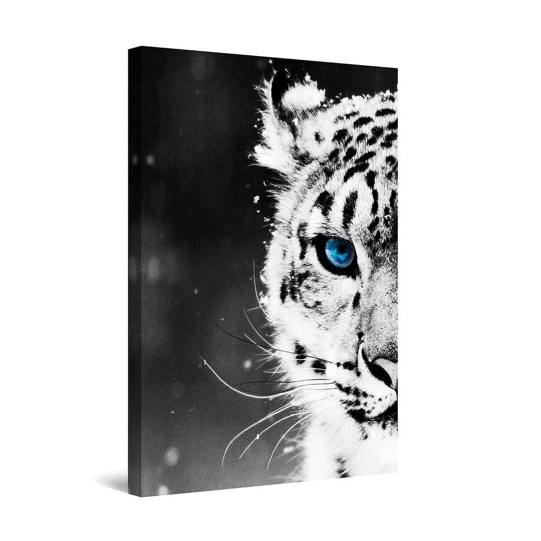 Startonight Leinwandbilder Schwarz und Weiss Leopard Auge, Doppelansicht Überraschung Modernes Dekor