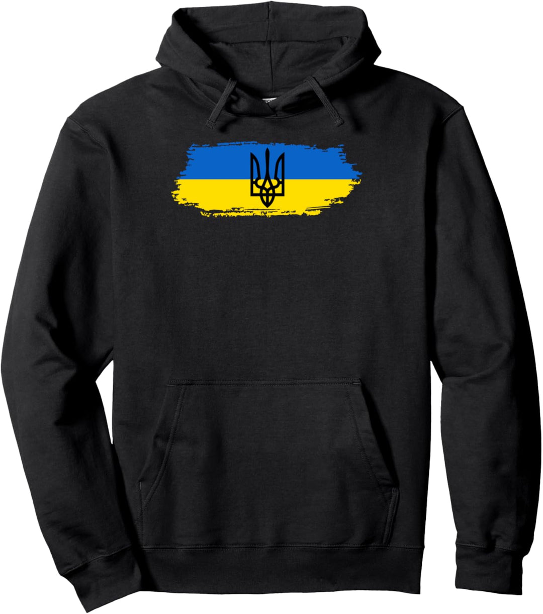 Patriotische Ukrajina Ukraine Ukraina Wappen Flagge Ukrainer Pullover Hoodie