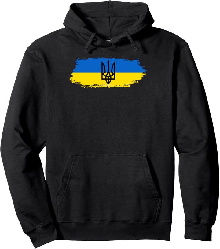 Patriotische Ukrajina Ukraine Ukraina Wappen Flagge Ukrainer Pullover Hoodie