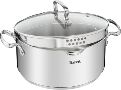 Tefal Duetto+ Kochtopf | Ø 24 cm | Alle Herdarten + induktionsgeeignet | einfache Reinigung in der S