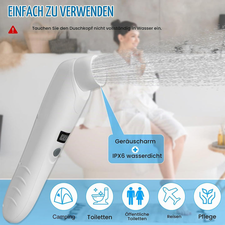 Bidet Po Dusche, Portable Travel Bidet Elektrisches, Peri Bottle mit 2.5 L Wassertank füR Intimdusch
