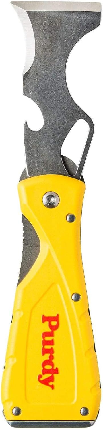 Purdy 10 in 1 Faltbare Maler Multi Tool Edelstahl Schaber Kitt Messer Hammerhead Nagel Set Einzelbet