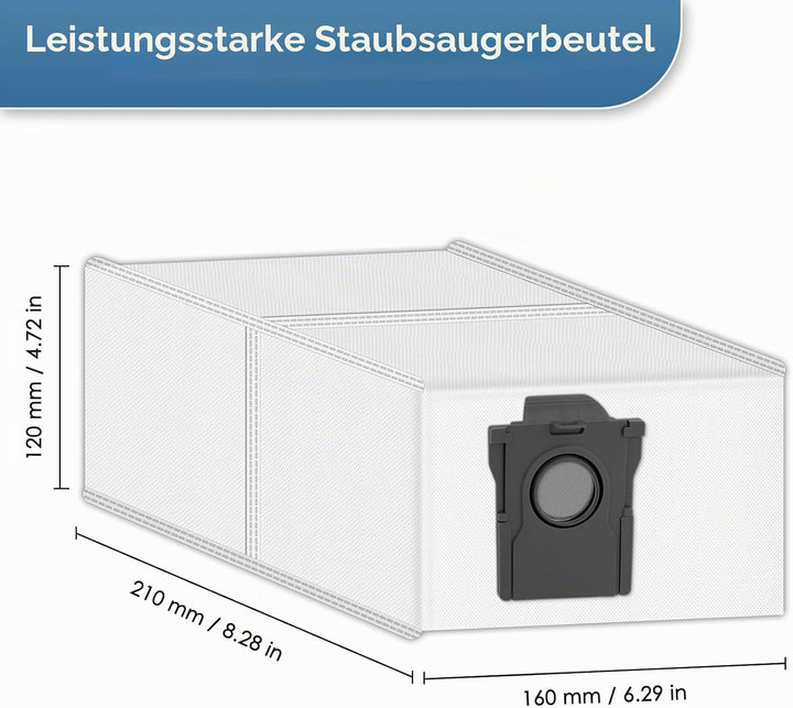 (6 Stück) P50 Pro Ultra Ersatzstaubbeutel für Mova P50 Pro Ultra/ P10 Pro Ultra/ P10 Ultra/ S20 Ultr