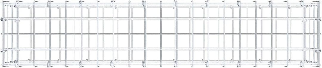 GABIONA - Gabione LxHxT: 100 x 30 x 20 cm - Gabionenmauer für Steine ab 45mm Körnung - Maschenweite