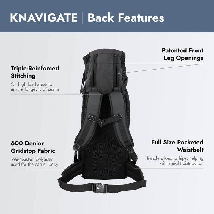 K9 Sport Sack Knavigate Hunde-Rucksack für die meisten Hundegrössen, vorne verstellbar, von Tierärzt