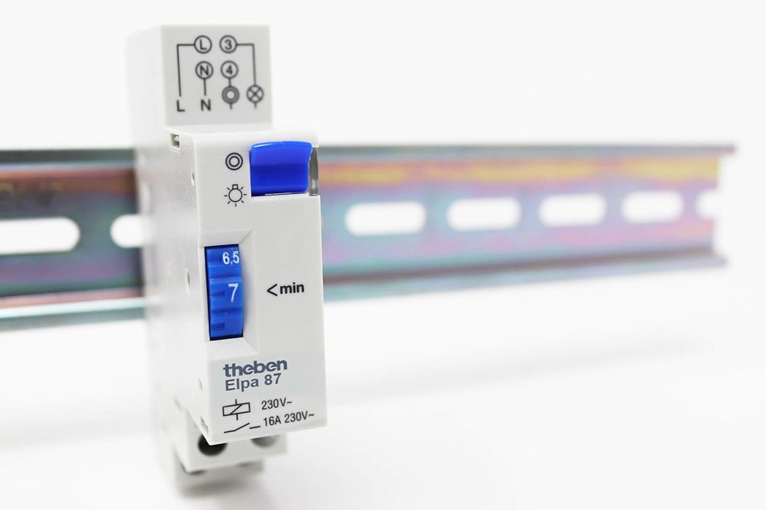 Theben ELPA 87 - Treppenlichtzeitschalter, DIN-Schiene, elektromechanisch, Timer (0870002)