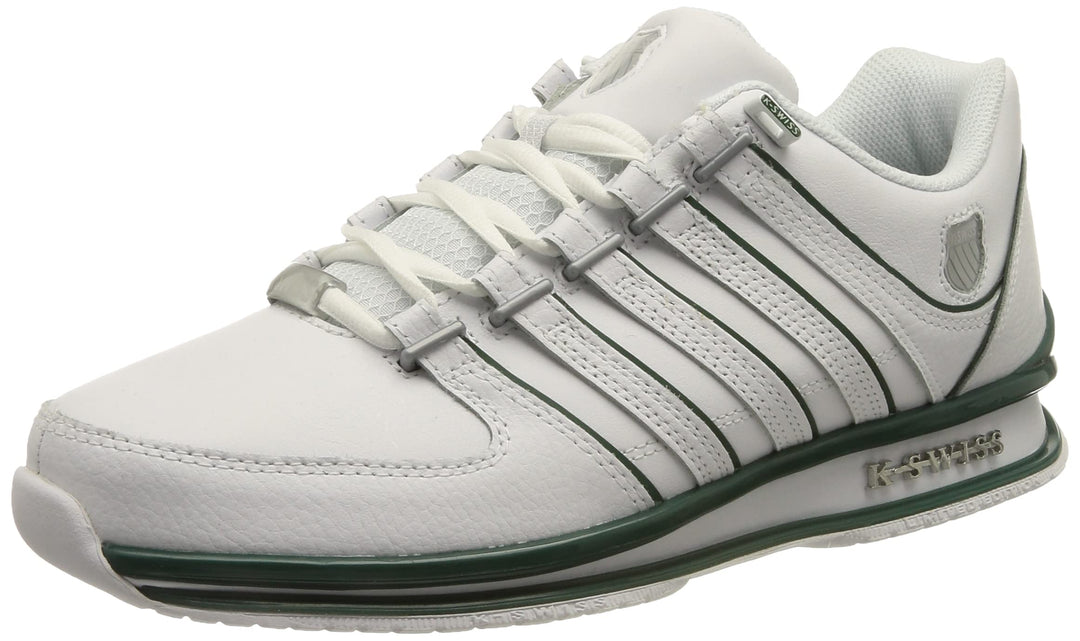 K-Swiss Herren Rinzler Sneaker 43 EU White Posy Green, 43 EU White Posy Green