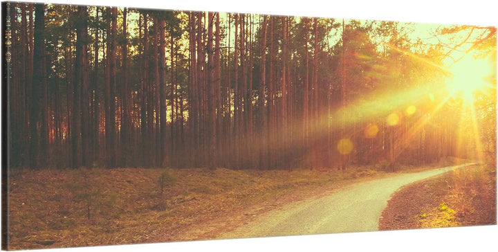 ge Bildet Bild auf Leinwand | Landschaftsbilder - freedom H in 100x40 cm als Panorama Wandbild | Wan