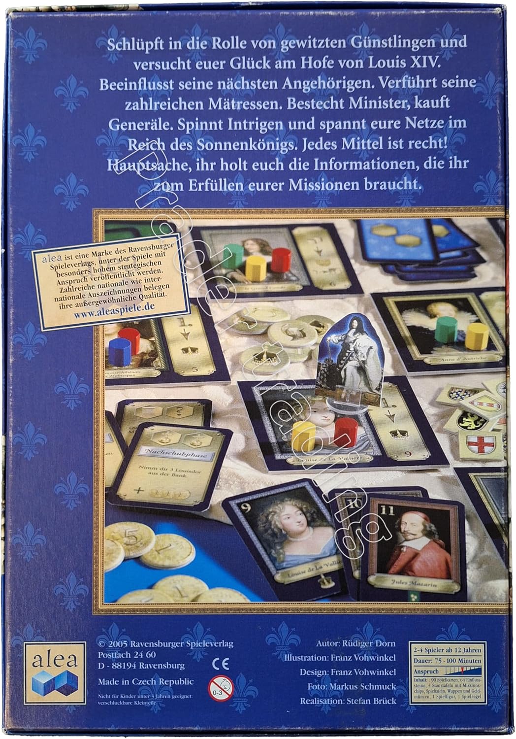 Ravensburger - Alea 26931 Louis XIV - Rnkespiele am Hofe des Sonnenknigs
