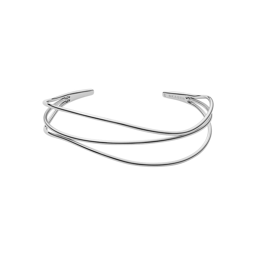 Skagen Edelstahlarmband für Damen, 61 mm x 49,5 mm Innenlänge