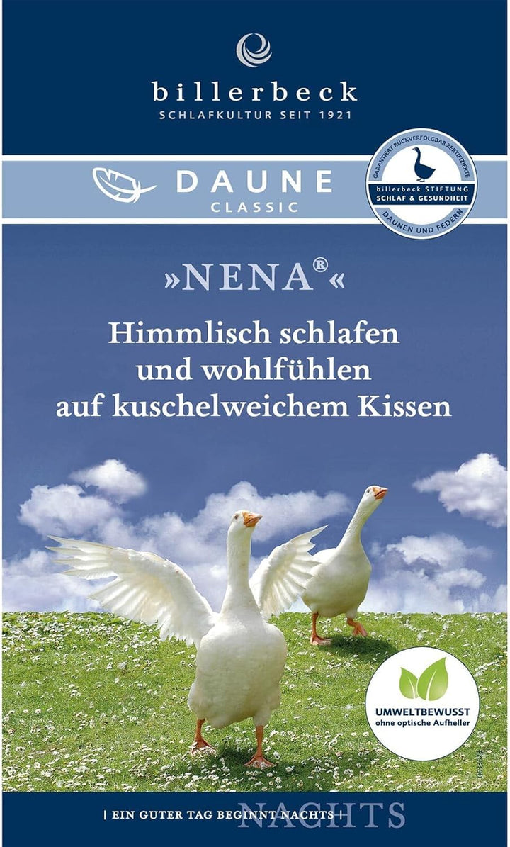 Billerbeck Daunen 3-Kammer-Kissen Nena 70x90 cm, 70x90 cm