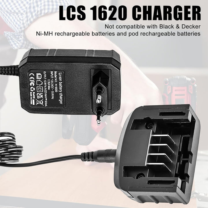 18V/20V Ladegerät Kompatibel mit Black & Decker: Ladegerät 18V/20V Lithium,Lithium-Ionen-Batterie BL