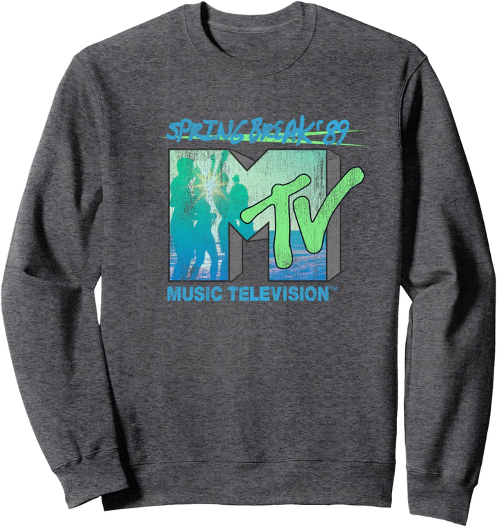 MTV Spring Break 89 Retro Beach Logo Sweatshirt
