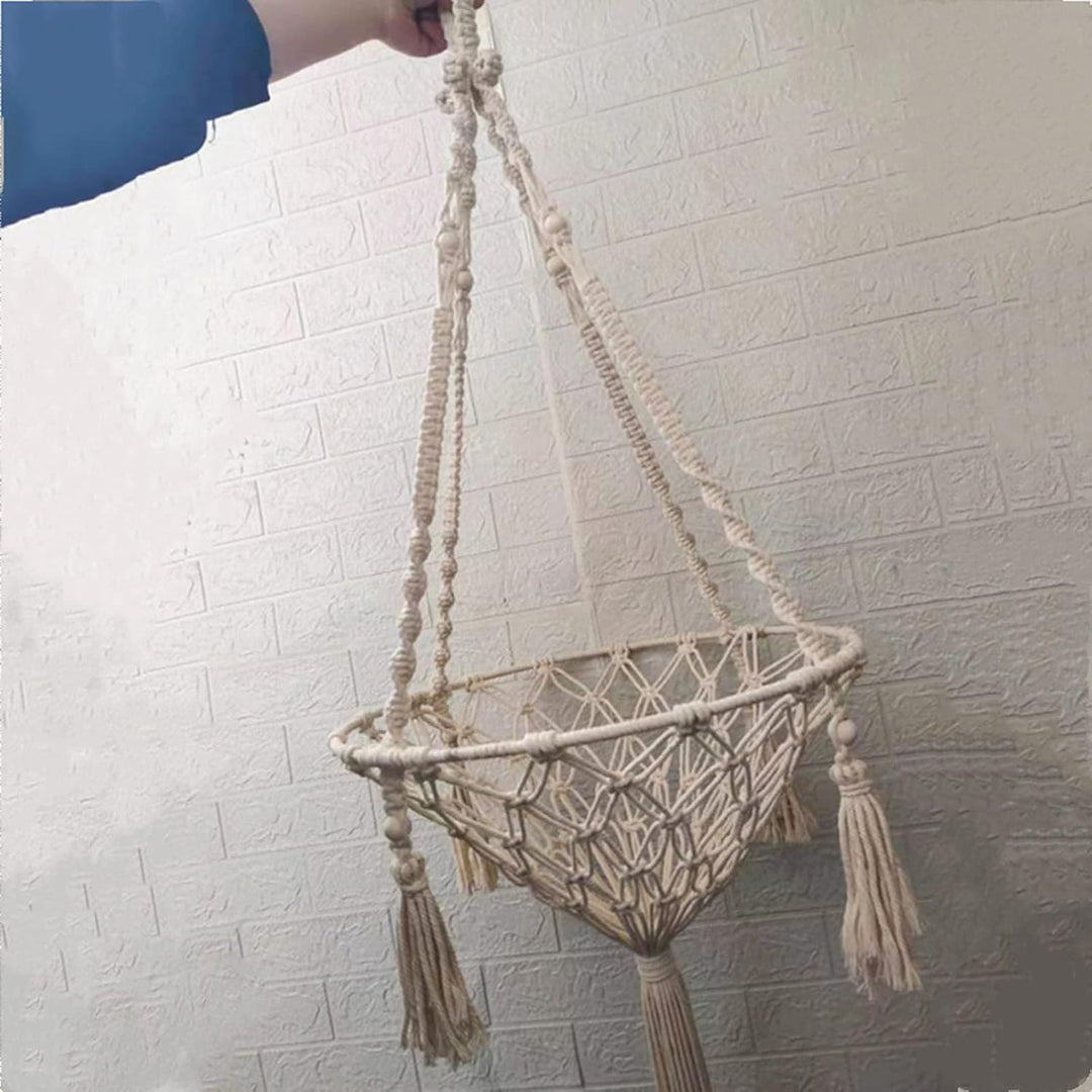 Makramee-Katzenbett, Hängematte für Katze, Katzenschaukel, handgestrickt, hängende Katzennester, Hau