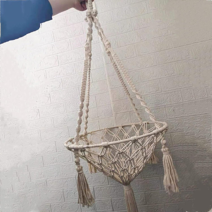 Makramee-Katzenbett, Hängematte für Katze, Katzenschaukel, handgestrickt, hängende Katzennester, Hau