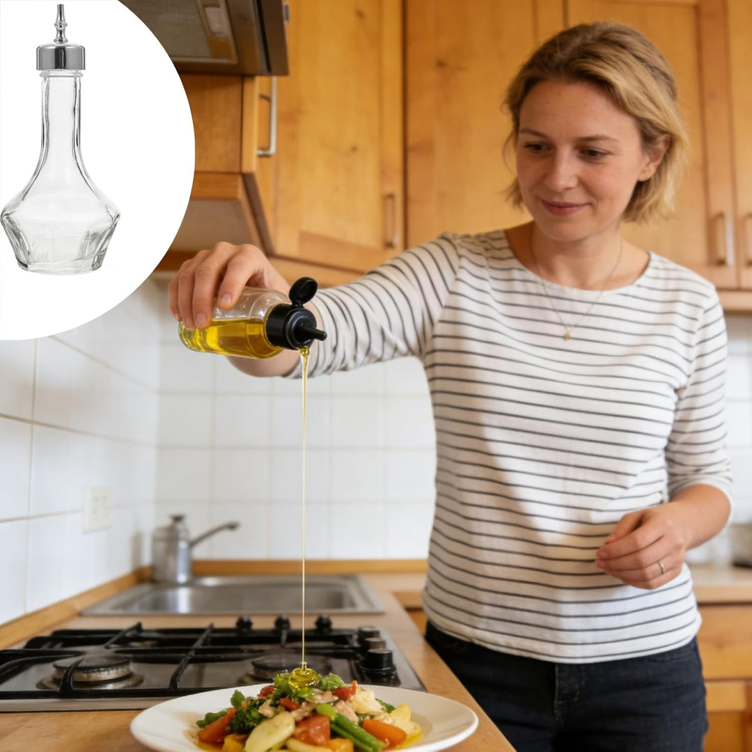 ULTECHNOVO 2 Stück Bartender Glas Bitters Flaschen mit Dosierkopf Präzise Tropfflasche für Cocktail-