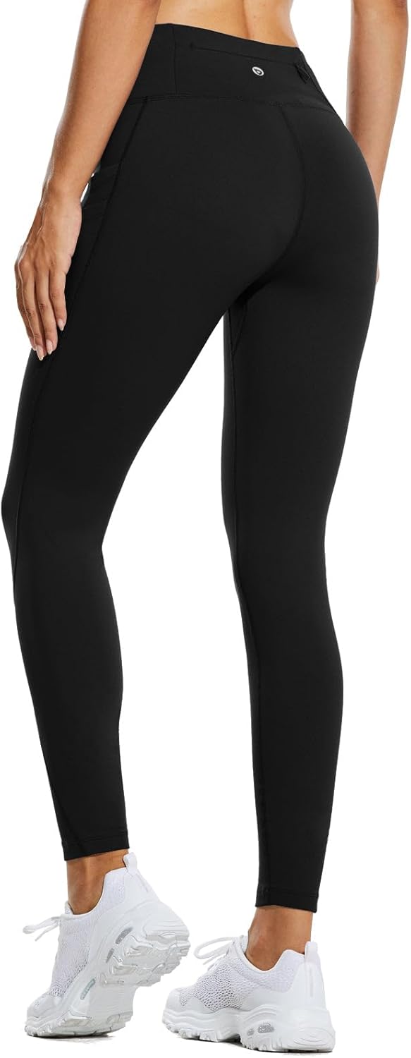 BALEAF Thermo Leggings Damen Winter Leggings high Waist Sportleggings mit Taschen Leggings yogahose