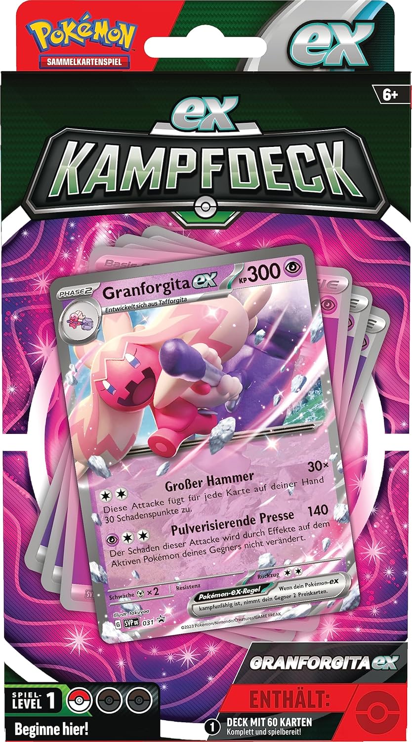 Pokémon-Sammelkartenspiel: Granforgita-ex (sofort spielbares Deck mit 60 Karten), Granforgita-ex