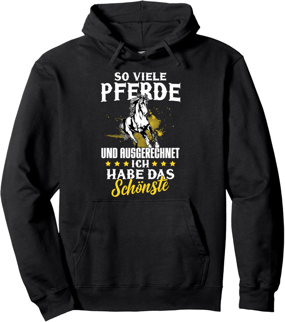 ich habe das schönste Pferd Herzschlag Hannoveraner Friese Pullover Hoodie