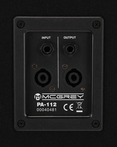 McGrey PA-112 12/2 passive Box (DJ, PA, 2-Wege Lautspercher, Trapezform, 75/150/300 Watt (RMS/Musikl