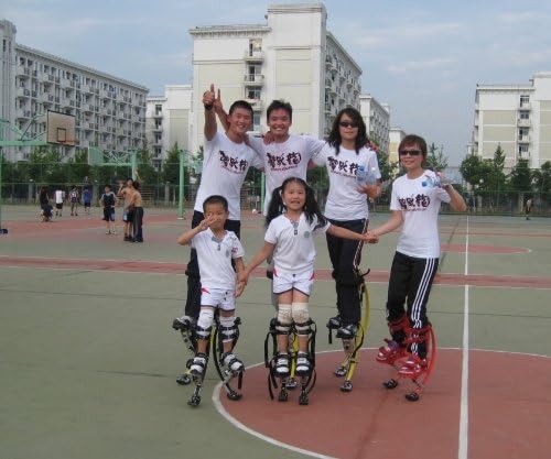 Skyrunner Erwachsene Känguru-Schuhe Herren Jumping Stelzen Männer Frauen Fitness Übung (50-70kg) Hüp