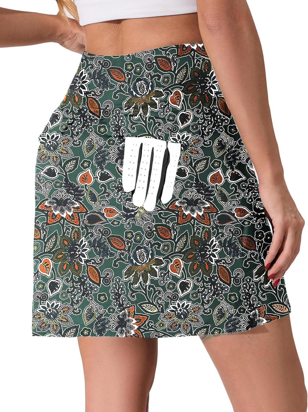 Timuspo Rock Damen Sommer Tennisröcke mit Hose Drunter Hohe Taille Activewear Skort Sportrock Golfro