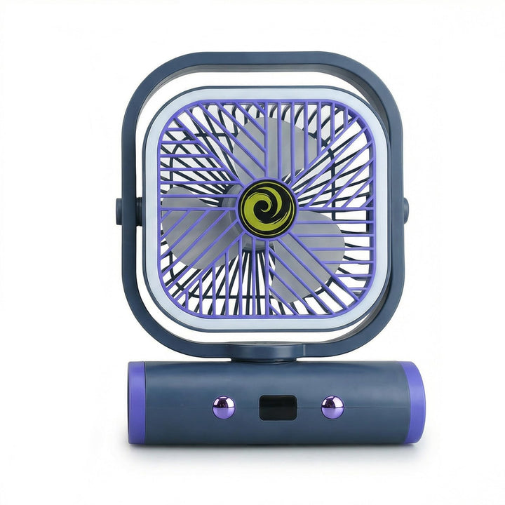 USB Tischventilator Klein 2400mAh, Camping Ventilator, Tischventilator Sehr Leise, Schreibtischventi
