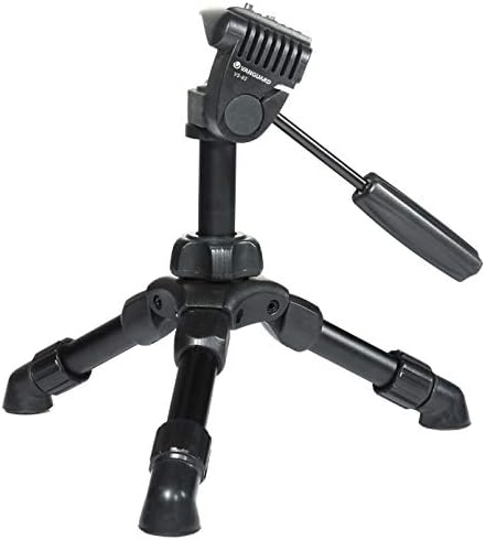 Vanguard VS-82 Ministativ mit Mehrwegeneiger (max 0,5kg) schwarz