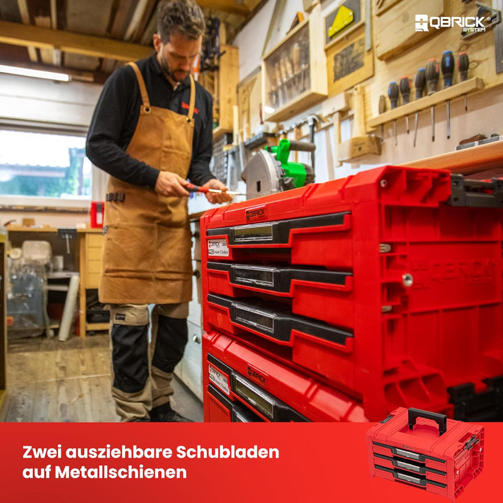 Qbrick System PRO Drawer 3 Toolbox 2.0 Expert RED ULTRA HD