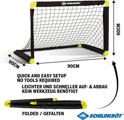 Schildkröt® Folding Soccer Goal, foldable soccer goal with innovative folding technology, made of pl