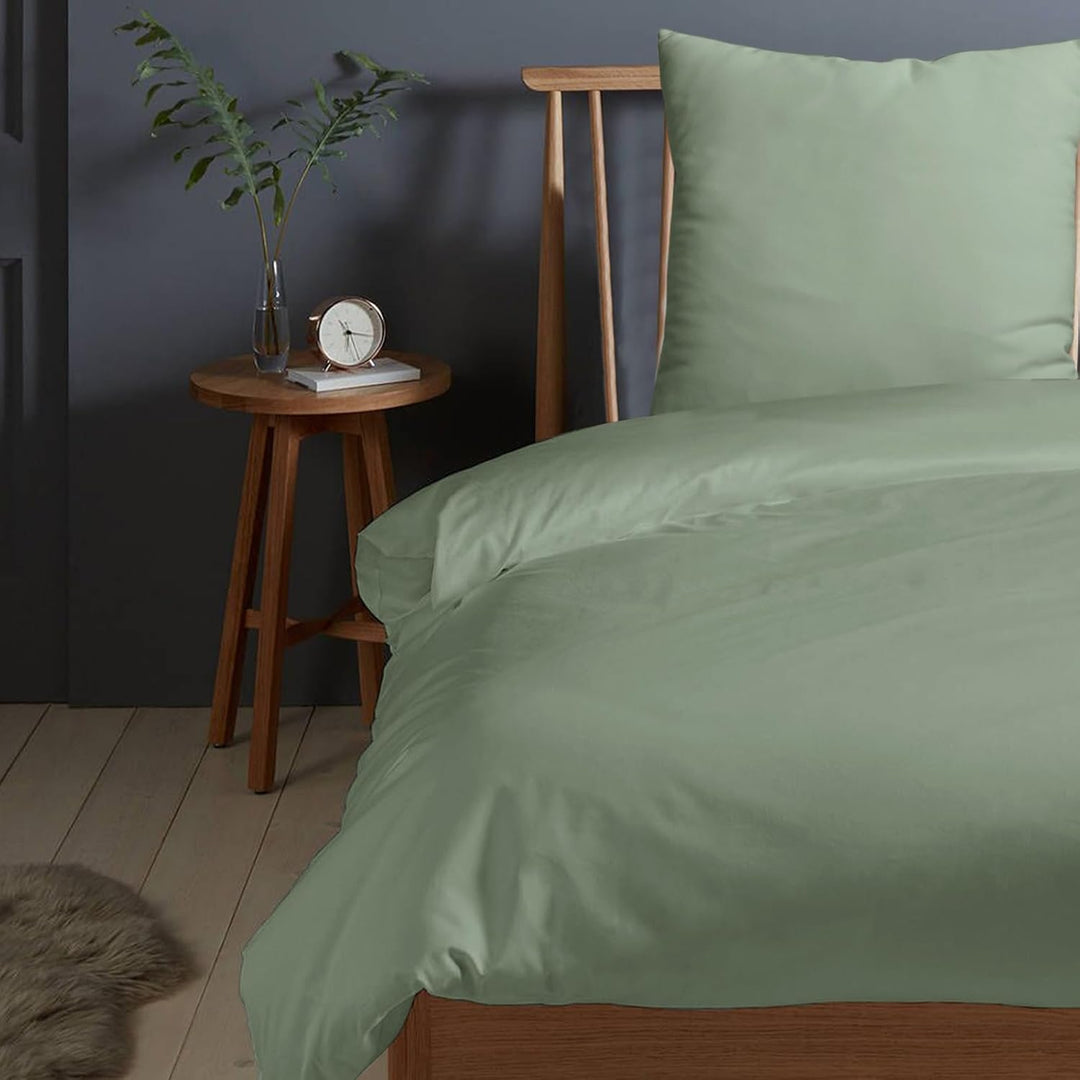 Pizuna 400 Fadenzahl aus Baumwolle Bettwäsche Staubiger Meeresschaum, 100% Langstaple Baumwolle Bett