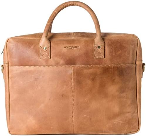 HOLZRICHTER BERLIN Briefcase Aktentasche (M). Handgefertigte grosse Tragetasche, Laptoptasche und Um