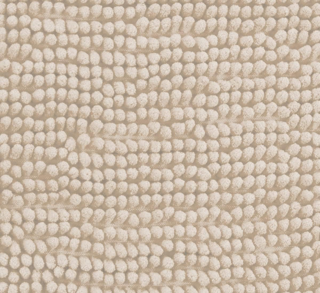 Brandsseller Moderne Chenille Badmatte Duschmatte Badeteppich im Shaggy Style (50x80 cm, Beige) 50x8