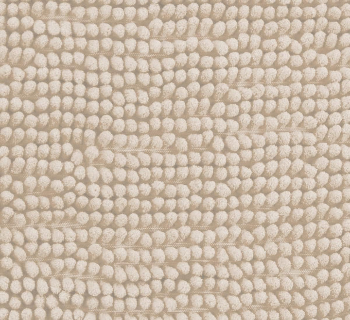 Brandsseller Moderne Chenille Badmatte Duschmatte Badeteppich im Shaggy Style (50x80 cm, Beige) 50x8