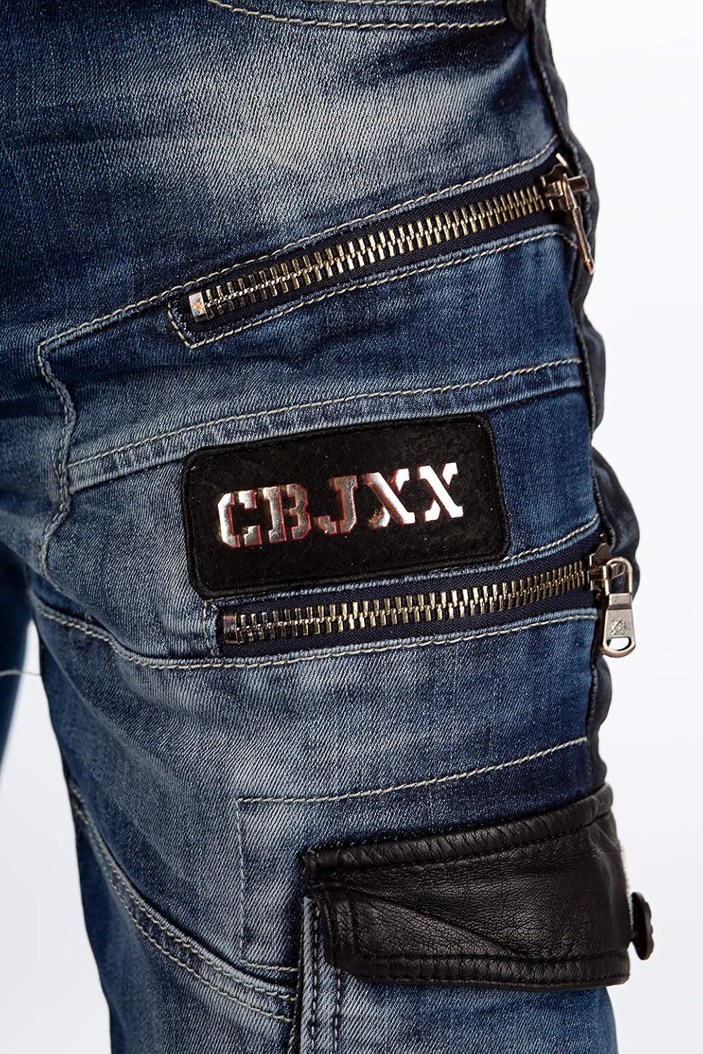 Cipo & Baxx Herren Jeans A-001-cbhjs057, 31W / 34L Sturmblau