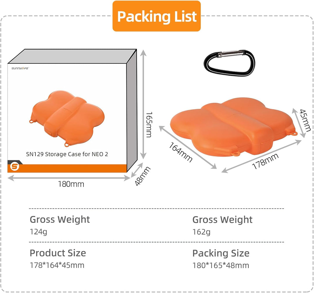 ZJRXM Neo 2 Tasche, Tragbar Hartschalen Schutz Case für DJI Neo 2 Drohne, Entzückend Schmetterlinge