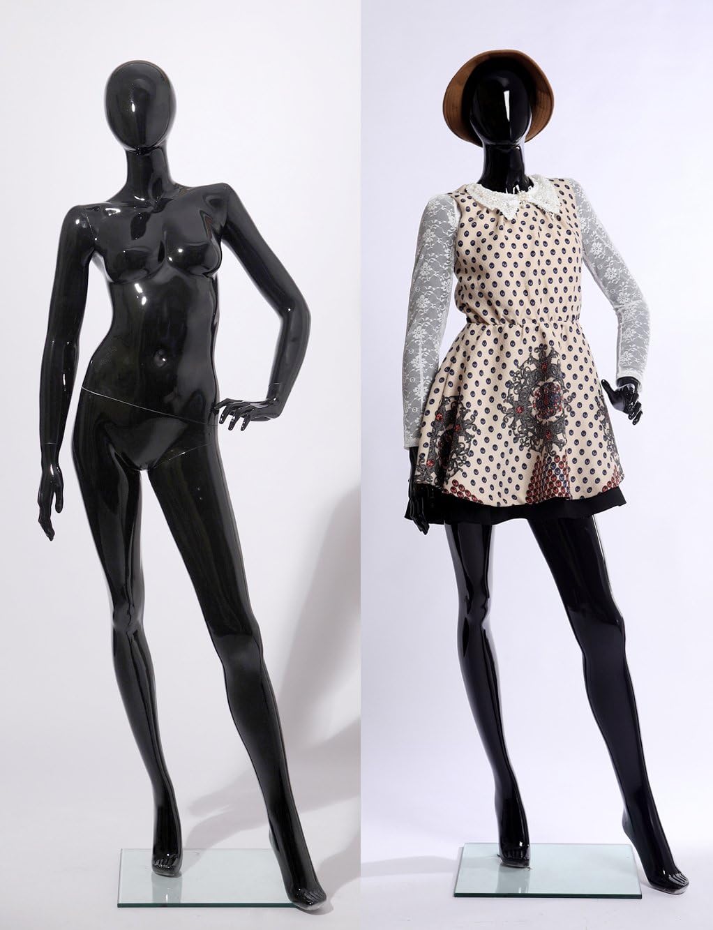 Euroton K4698-H schöne schwarz lackierte Schaufensterpuppe Glanz